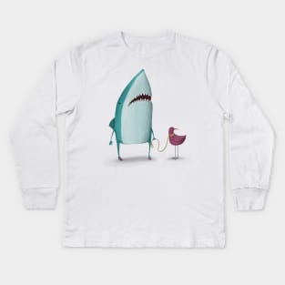 Shark and friend Kids Long Sleeve T-Shirt